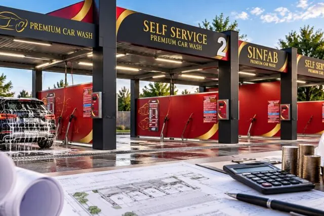 Cât costă construcția unei spălătorii auto self service și ce influențează investiția?